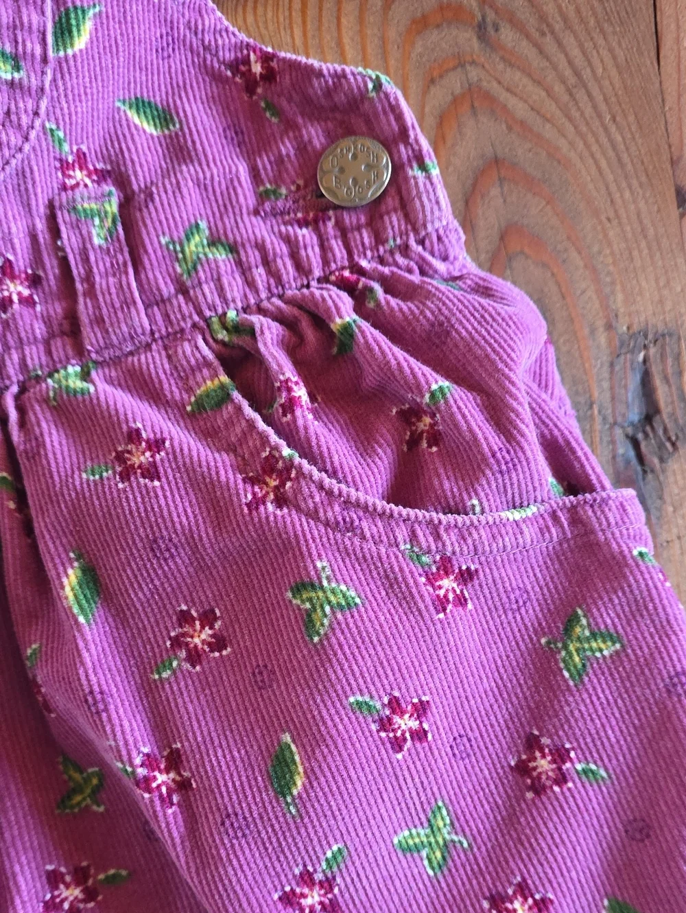 OshKosh B'gosh Floral Overalls 3T 100% Cotton